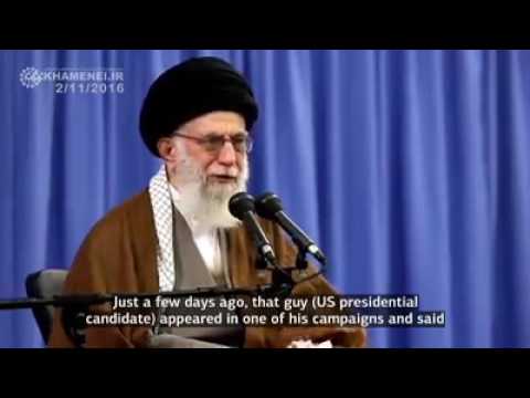 Ayatollah Khamenei :- Death to America - means death to a system - Farsi sub English