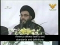 Nasrallah: Resist against the System of Complete American Hegemony - Arabic sub English