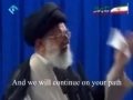 Sayyed Khameneis message to IMAM MAHDI ajtfs - Farsi sub English