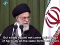 04 Ayatullah Khamenei - Degrading women a Zionist protocols - Farsi sub English