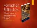 [Supplication For Day 28] Ramadhan Reflections - Performance of Recommended - Sh. Saleem Bhimji - English