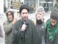 Moulana Ali Raza Rizvi at Toronto Protest Against Nigerian Killings and Sheikh ZakZaky Detention -English