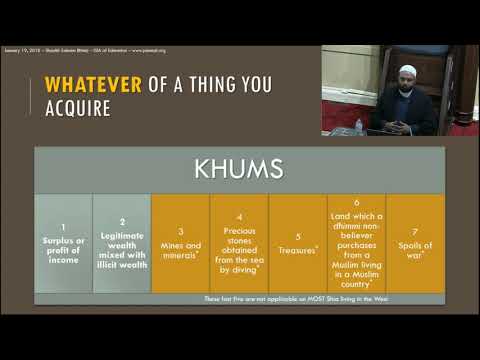 Khums Seminar by Shaykh Saleem Bhimji - English