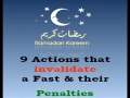 ***MUST KNOW*** NINE ACTIONS that invalidate a FAST - English